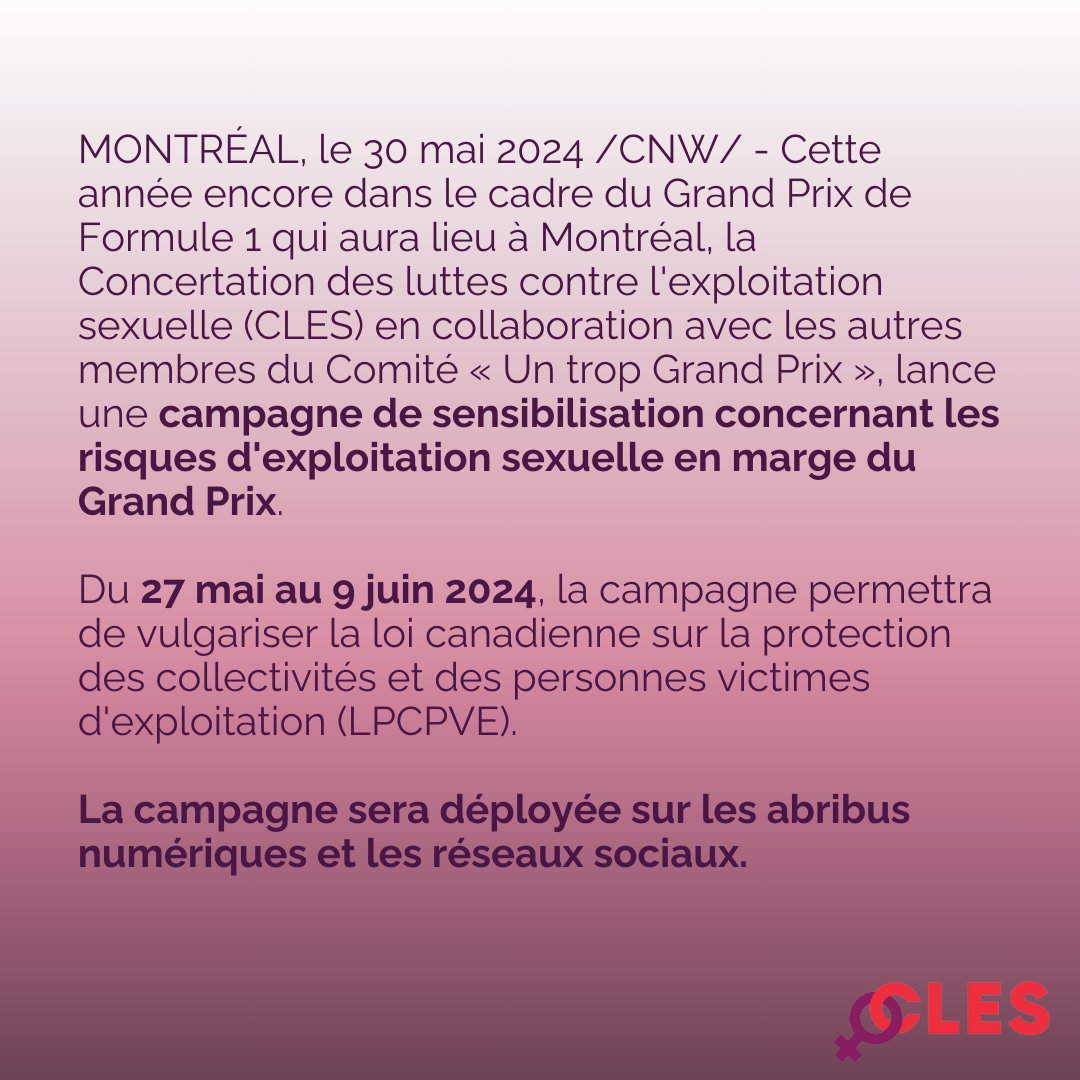 _LaCLES's tweet photo. Participez aux ateliers et conférences ce weekend durant le 4e Congrès mondial pour la lutte contre l'exploitation sexuelle des femmes et des filles. Le lien est en bio ! ✊

#exploitationsexuelle #formule1 #EqualityinAction #CAPWorldCongress https://t.co/nWuIMwsdPh