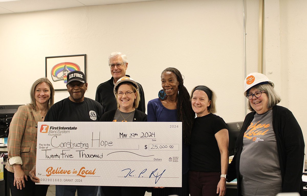 We had a wonderful surprise this week from @firstinterstate! We are so honored to have been chosen to receive the #BelieveinLocal grant for $25,000. Thank you for supporting the work we do.
#BelieveinLocal