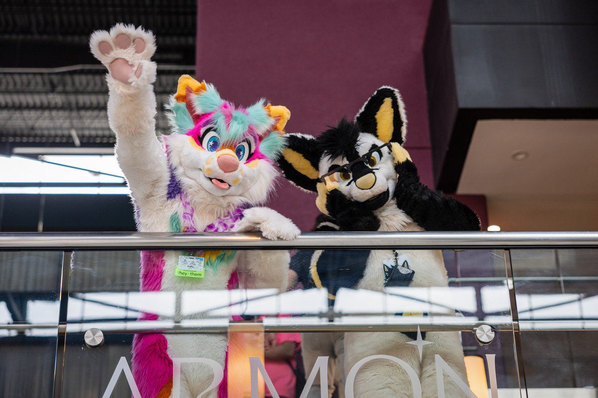 Bark!! Wavin with @KossKelir on this #FursuitFriday