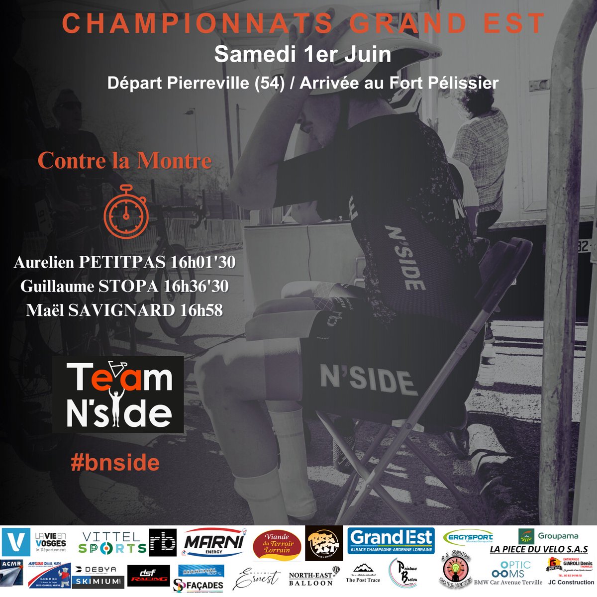TeamNside's tweet photo. Ce Week-end, Championnat Grand Est et/ou Grand Prix de Charlevoix 🇨🇦 vous pourrez suivre les Coureurs du @TeamNside 

#bnside https://t.co/PzgfqM6Zwz