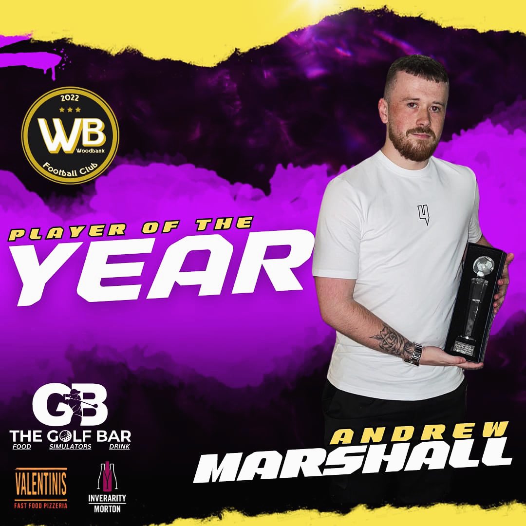 Woodbank POTY Awards🟡⚫️🟣

Player of the Year - Andrew Marshall

Well done Marsh👏🏼