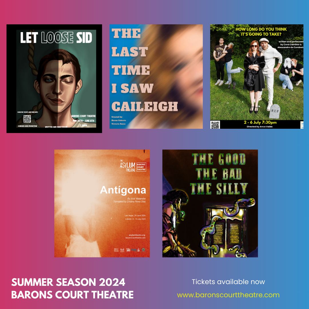 Say 'Hello' to our Summer Season! Dark comedy, new writing, and the return of award-winning Asylum Theatre from the US at the BC this summer!

#newwriting #EdinburghFringePreview #intranslation #lgbtqia #worldpremiere #baronscourttheatre 

🎟️ buff.ly/3VZIgX9