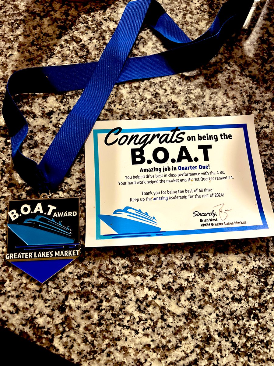 Devante Pennyman (@devantepennyman) on Twitter photo Honored to receive the Q1 B.O.A.T award! Grateful to be recognized for driving best in class performance while maintaining a balanced business. #4Rs <a href="/TBellNorthFlo/">Tameeka Bell</a> <a href="/BrianWest_GLM/">Brian West - GLM VPGM</a> <a href="/GreaterLakesMkt/">Greater Lakes Market π</a> Honored to receive the Q1 B.O.A.T award! Grateful to be recognized for driving best in class performance while maintaining a balanced business. #4Rs <a href="/TBellNorthFlo/">Tameeka Bell</a> <a href="/BrianWest_GLM/">Brian West - GLM VPGM</a> <a href="/GreaterLakesMkt/">Greater Lakes Market π</a>