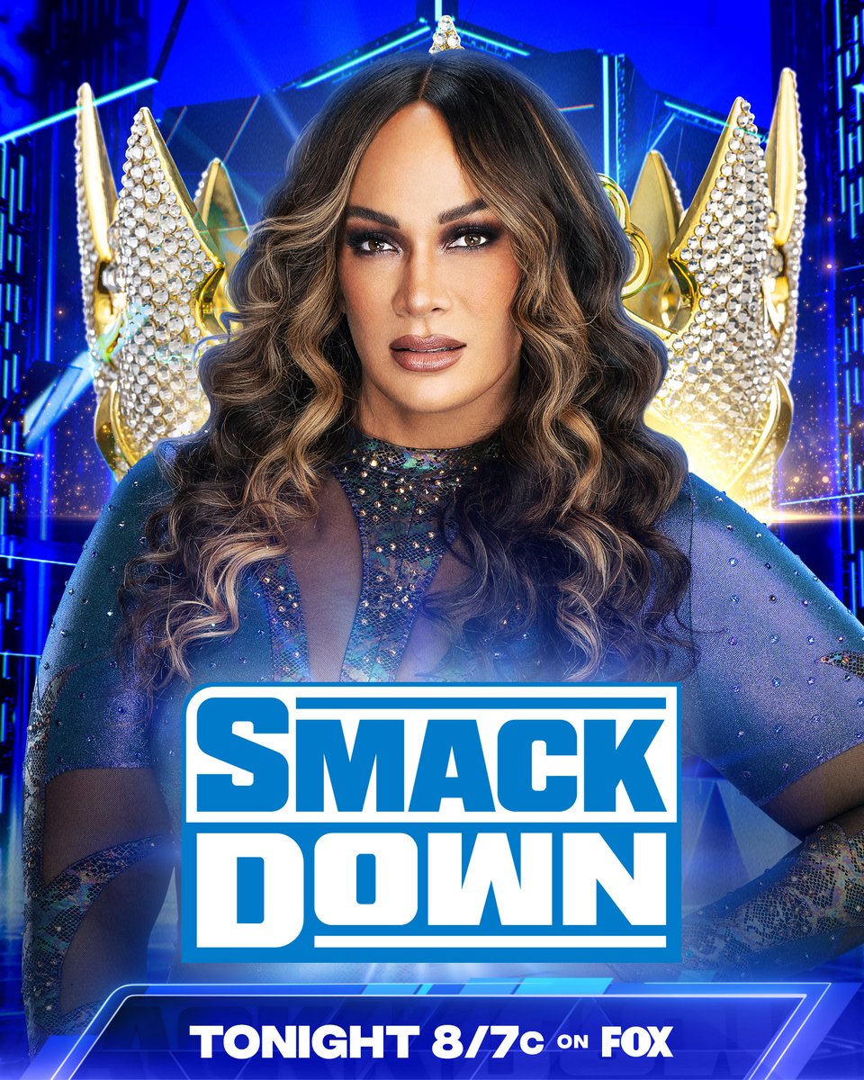 TONIGHT on #SmackDown: 👑YOUR QUEEN ARRIVES! 👑 Don't miss Nia Jax's Queen of the Ring Coronation! 📺 8/7c on @FOXTV