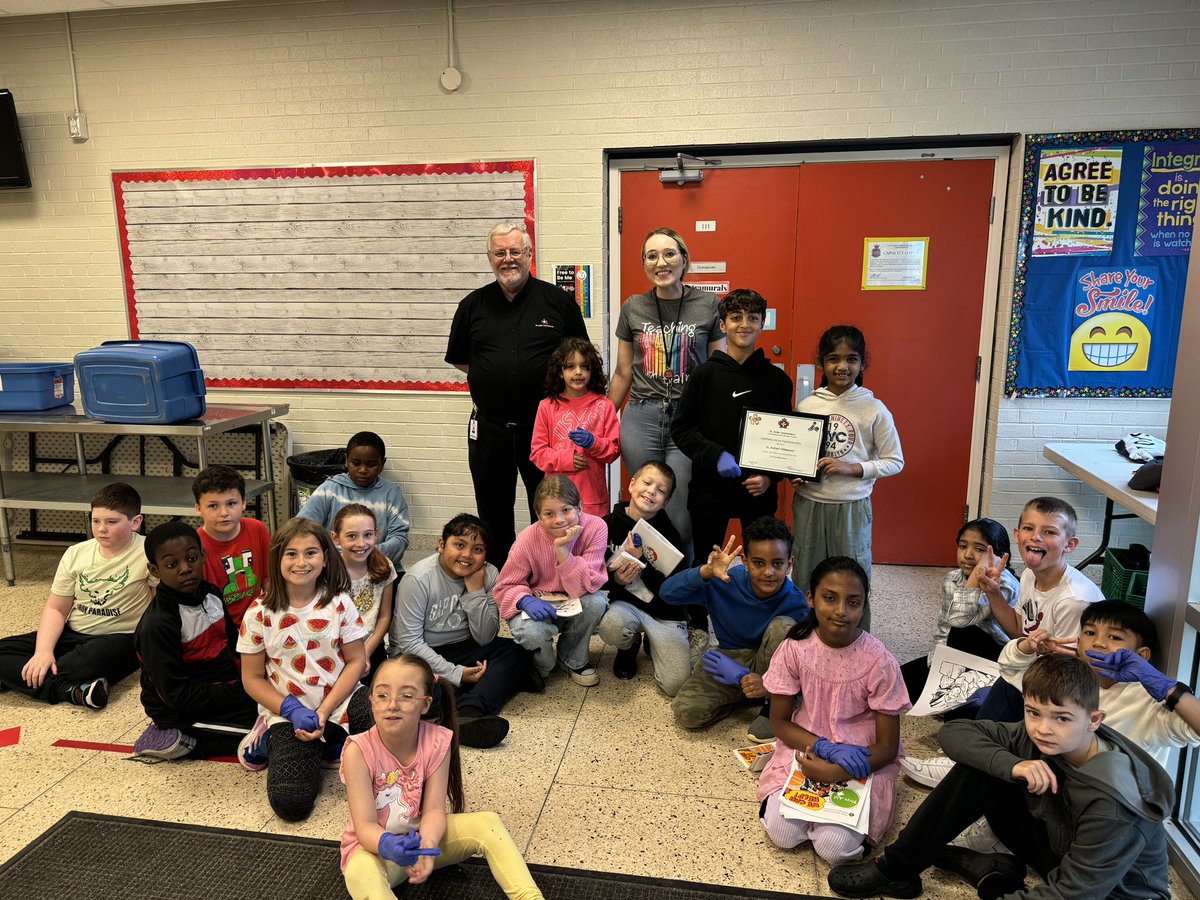 My class won the “We Can Help” Art contest with <a href="/SJA_NL/">St John Ambulance NL</a>. Thanks so much for visiting the grade 3 classes today! Students really enjoyed learning first aid skills, meeting a therapy dog, and touring the ambulance. 🐶🚑 <a href="/standrewselem/">St. Andrews School</a>