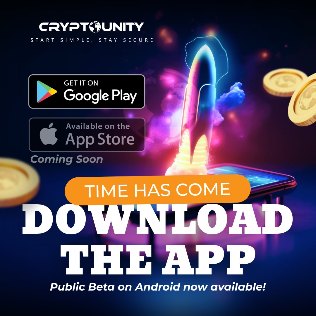 🚀 The CryptoUnity App is LIVE! 🚀

Speechless... but here goes: Our app is now available on Android, with iOS coming soon! 📲 This is just the start of something huge! 🔥

Download now: play.google.com/store/apps/det…

#AppLaunch #DownloadNow 🌟