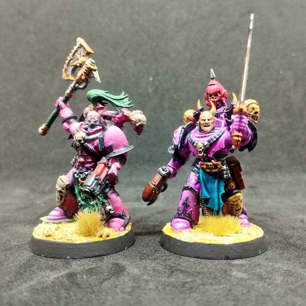 Still looking for the #perfect tone for my Emperor's Children...

#warhammercommunity #paintingwarhammer #imperium #warhammer40000 #warhammer40k #spacemarines #wh40k #warhammer #chaos #luciustheeternal #fulgrim #emperorschildren #slaanesh