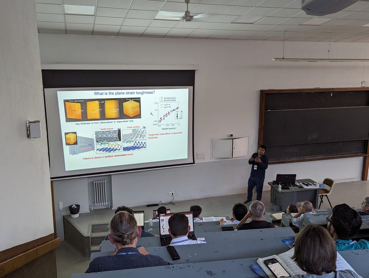Amazing time at <a href="/EMMC19_Madrid/">European Mechanics of Materials Conference</a> connecting with researchers.Talks blending experiments &amp; theory with visible applications were especially exciting. Mechanics may seem solved, but it has much more to offer.Its steady importance is undeniable. Well organised event. Until next time!