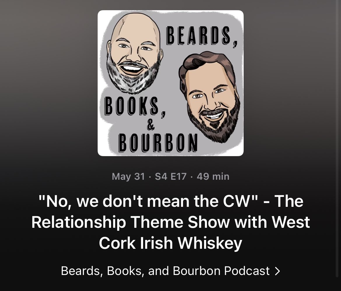 Beards, Books, & Bourbon Podcast (@booksbeards) on Twitter photo 🚨🚨New Episode!🚨🚨 Join us as we think about the mechanics of storytelling and the relationships within. Paired with a tasty <a href="/WestCorkWhiskey/">West Cork Irish Whiskey</a>, our theme show gave us a lot to discuss. #beards #books #bourbon #podcasting #fridaynight podcasts.apple.com/us/podcast/bea… 🚨🚨New Episode!🚨🚨 Join us as we think about the mechanics of storytelling and the relationships within. Paired with a tasty <a href="/WestCorkWhiskey/">West Cork Irish Whiskey</a>, our theme show gave us a lot to discuss. #beards #books #bourbon #podcasting #fridaynight podcasts.apple.com/us/podcast/bea…