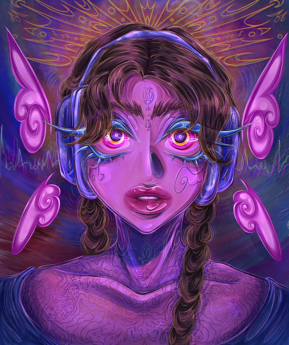 Hello dear Fam💖

Want to show you my new 1/1 art on <a href="/foundation/">Foundation 🌐</a> 🌌

Listed in Open World on Base, curated by <a href="/Sneketoshi/">Sneketoshi</a> 🥰🫶

“Inner Sound”

0.1 $Eth 

This art is kinda Self portrait,here I tried to convey my feelings inspired by sounds of this World

Description,link,steps ⬇️