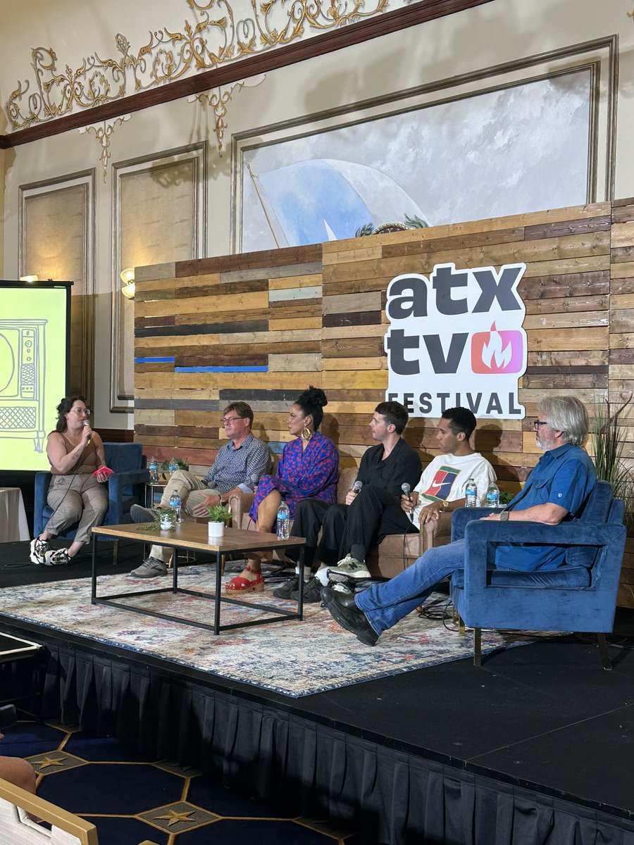 ATXFestival's tweet photo. Tuning in to the @DEADLINE Showrunner Summit hosted by @katie_campione with panelists @Jsbarrois @mnadown @konradmkay @DavidHudgins3 and #GrahamYost #ATXTVs13 https://t.co/IBIhrYXuJ9
