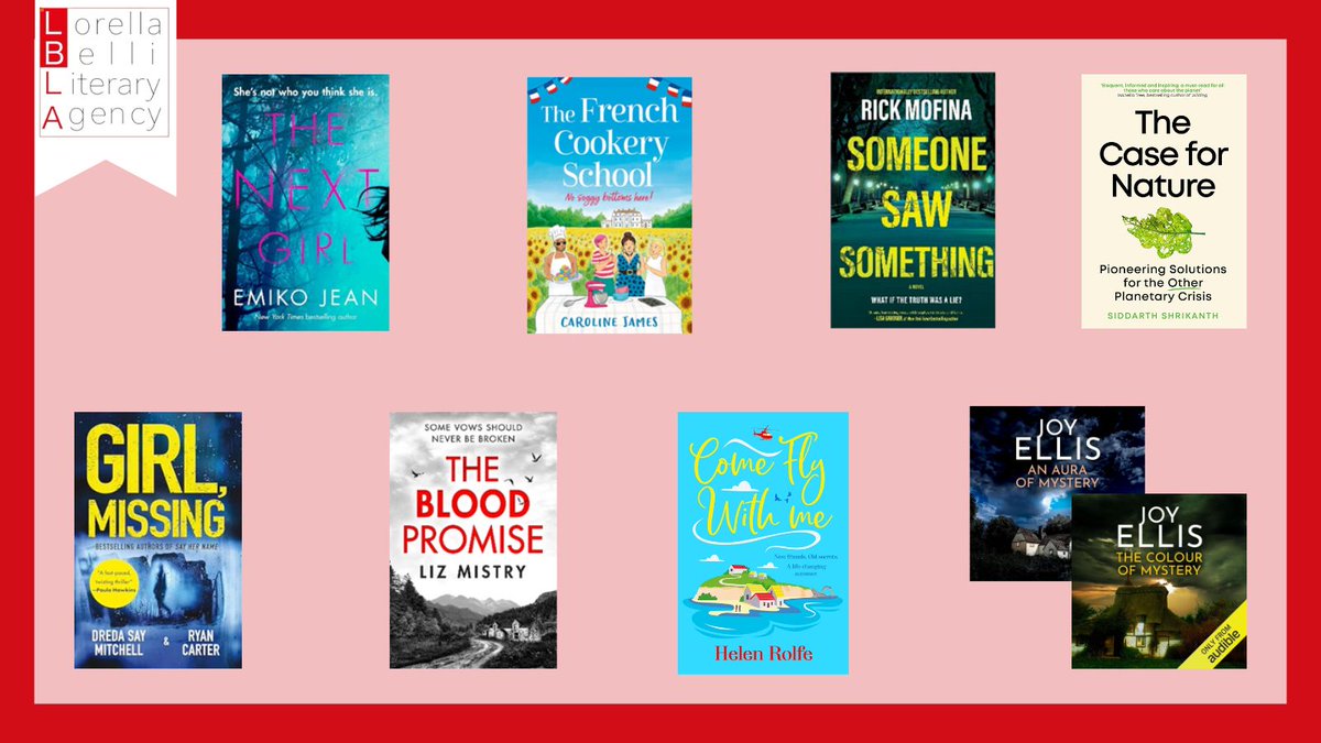 Happy to share some of our Spring 2024 Highlights!
💐📚🎧

#TheNextGirl 
#TheFrenchCookerySchool 
#SomeoneSawSomething
#TheCaseForNature 
#GirlMissing
#TheBloodPromise 
#ComeFlyWithMe
#AnAuraOfMystery &amp; #TheColourOfMystery