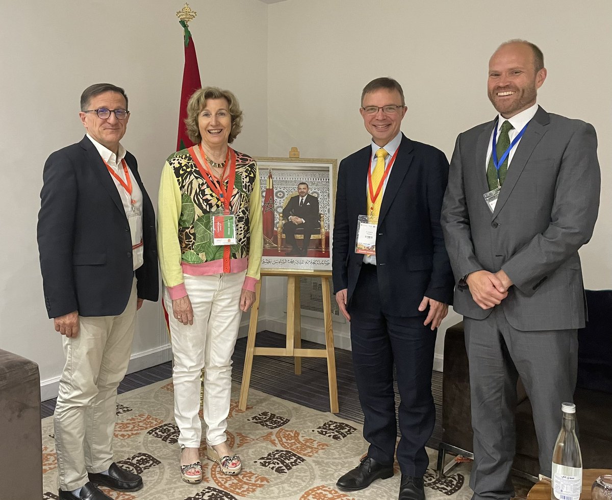 Great to meet with Prof Marie-France Bellin and Prof Jean-Pierre Tasu from the Société Française de Radiologie today on behalf of @RCRadiologists with @GlobalPatrickC hosted by the Moroccan Society of Radiology