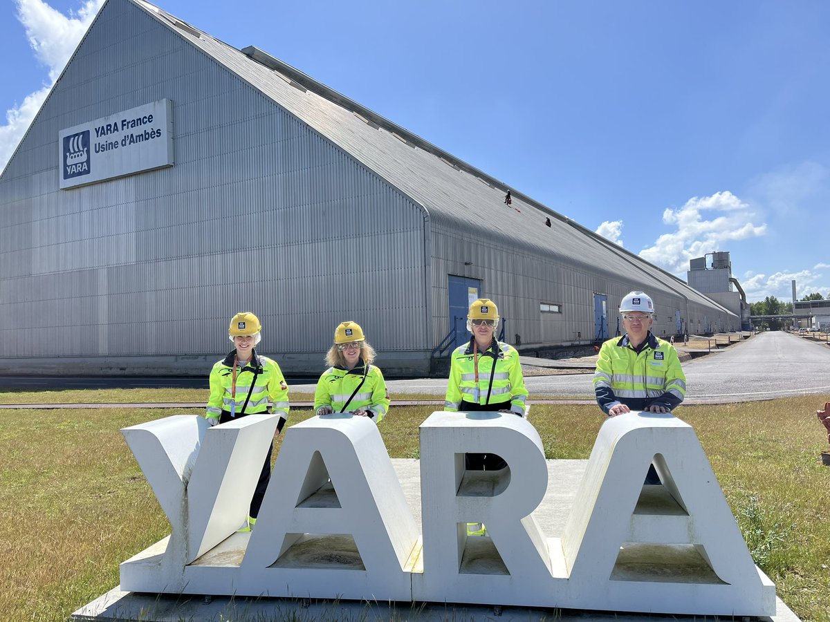 🏭<a href="/yara/">Yara International</a> est 1 entreprise née de la recherche pour éviter une famine au début du XXe. Les engrais azotés ont permis d’accroître la production agricole.  
➡️l’innovation aujourd’hui c’est la décarbonation du produit, 
➡️à Ambès les 110 salariés produisent Origine 🇫🇷 garantie.