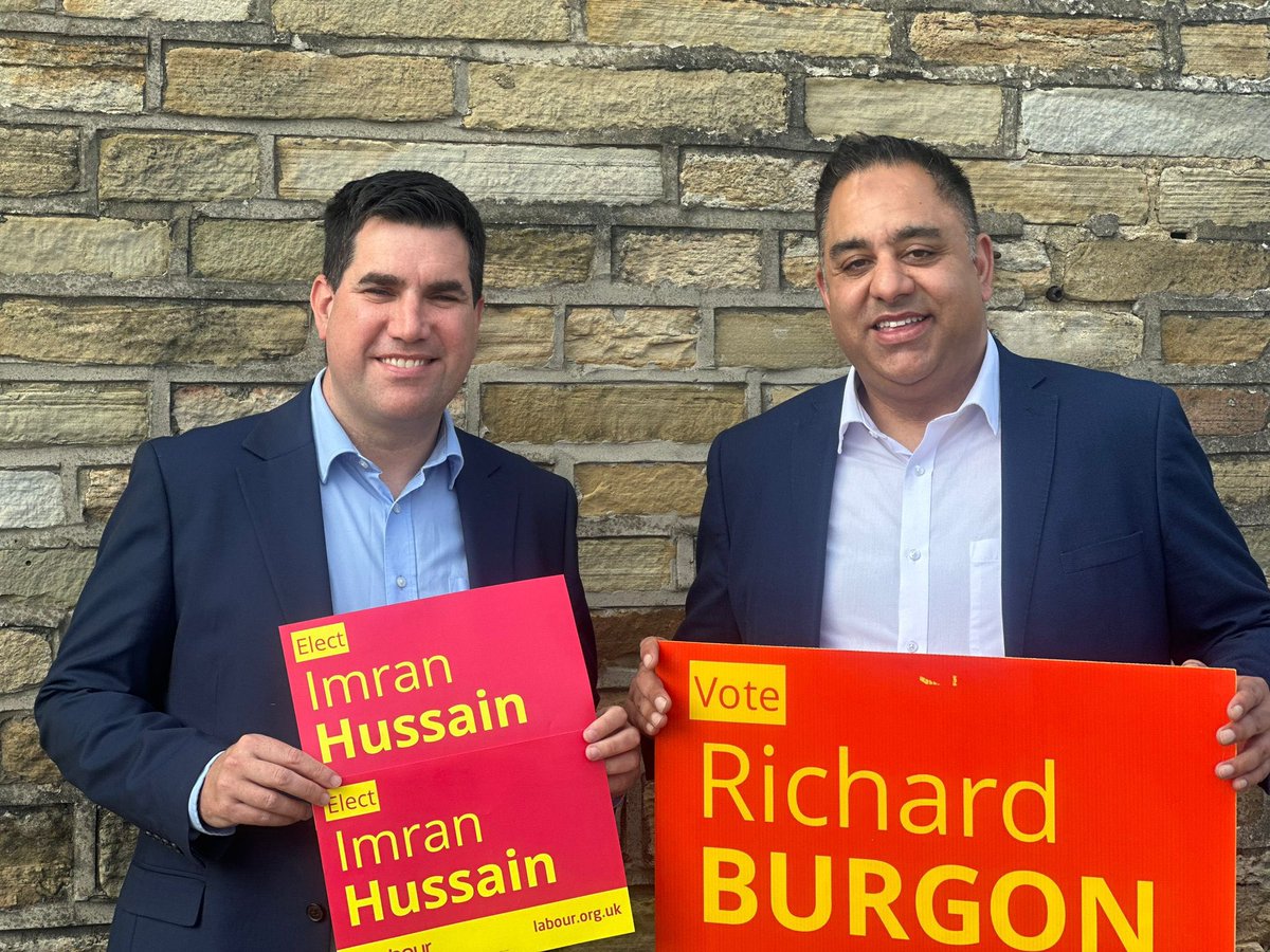 Nice to be in Bradford this afternoon for a catch up with my mate @Imran_HussainMP about how our campaigns are going!