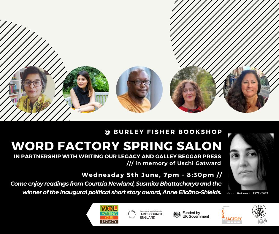 BHwritinglegacy's tweet image. This Wednesday, June 5th from 7pm-8:30pm at Burley Fisher Bookshop in London! @WordFactoryUK @GalleyBeggars  
Tickets are going fast, book early! eventbrite.co.uk/e/897162907407…
* For those on low/no income, please email us at info@writingourlegacy.org.uk for a free ticket.