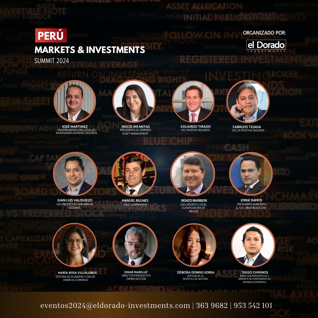 CFASocietyPeru's tweet photo. No te pierdas la oportunidad de participar en el "Perú Markets &amp; Investments Summit 2024".

Hablarán sobre las últimas tendencias y oportunidades de inversión.

Para más detalles e inscripciones, visita: https://t.co/OqKEzCOwdw

¡Los esperamos! https://t.co/eO9Erq81ML