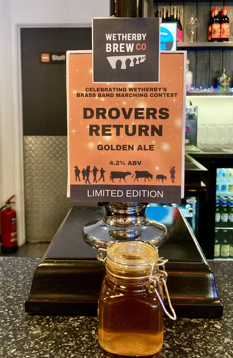 Wetherbyhost23's tweet photo. The Drovers return even has its own ale !
9th June 2024-11am atarting at the garden of rest until 4pm at the bandstand.

Wetherby 'The Drovers' Brass Band Marching Contest 
@kullyLeeds2023 https://t.co/Lm0bXDajlg
