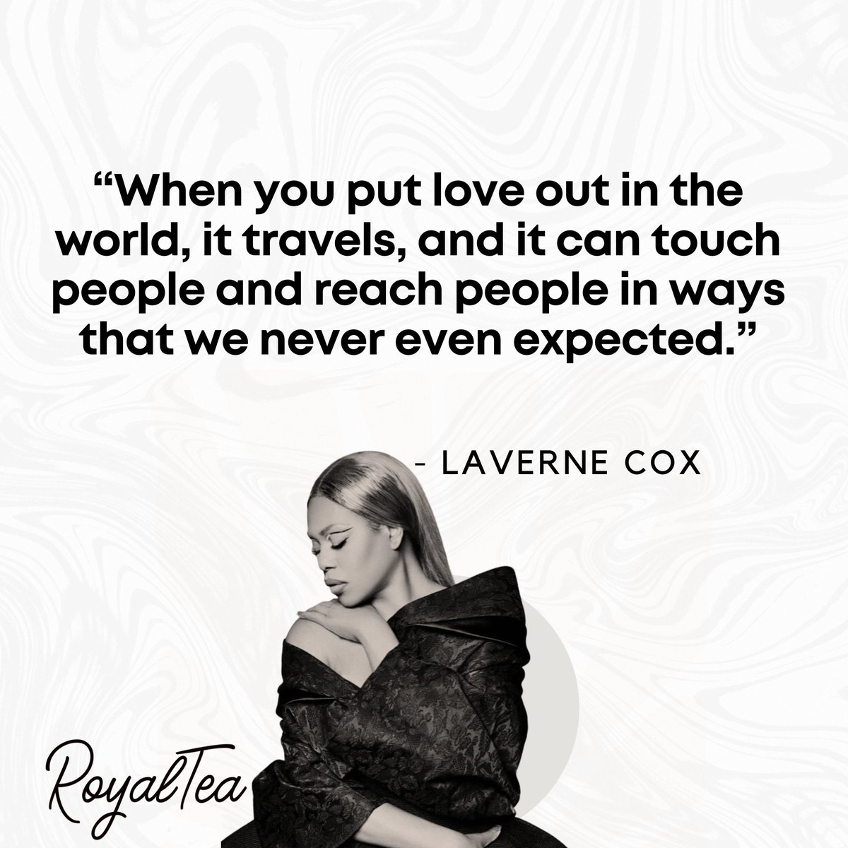 “When you put love out in the world, it travels, and it can touch people and reach people in ways that we never even expected.” - @lavernecox 🤍In a world that often seeks to diminish the value of the Black community, prioritizing love for ourselves & one another is powerful!