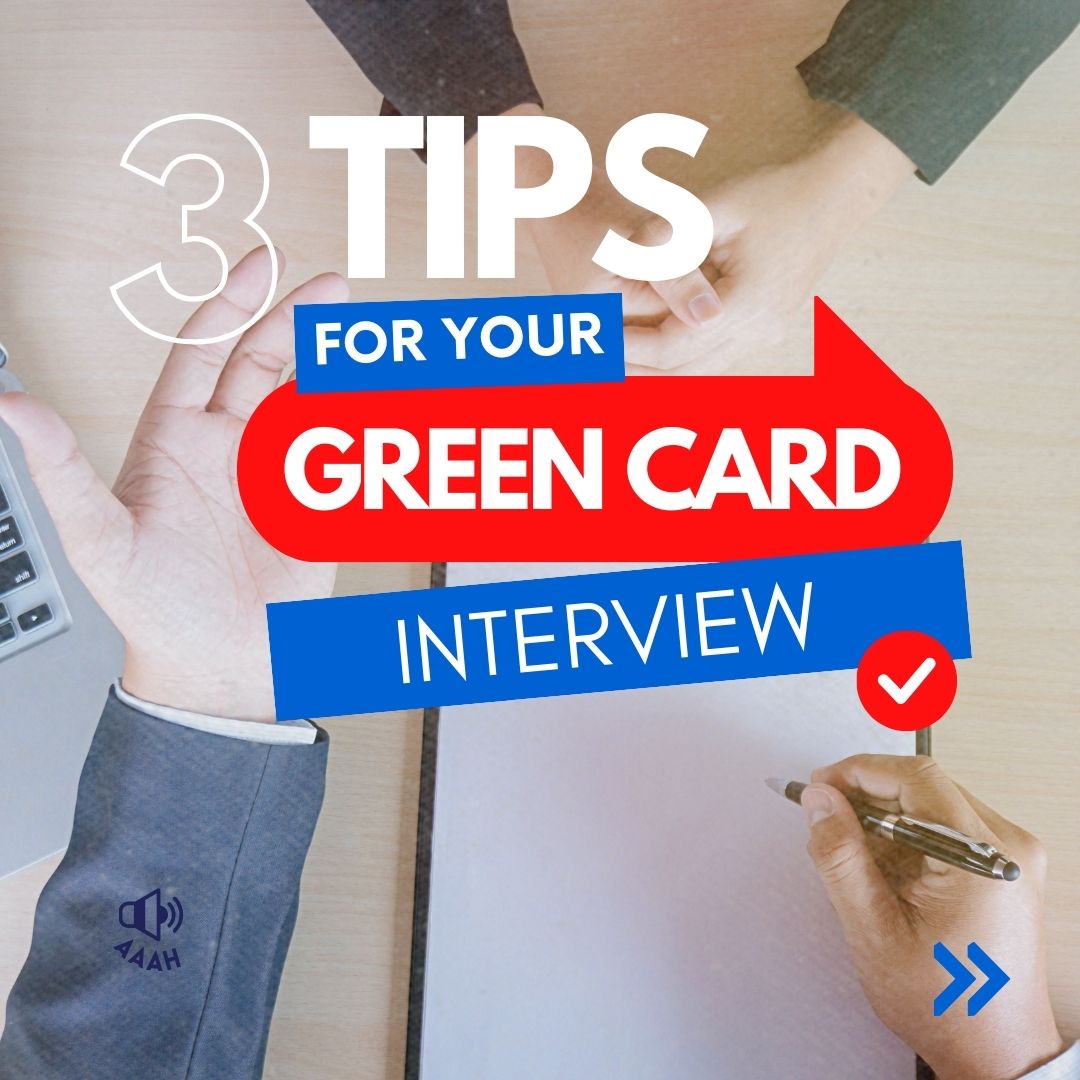 AndresMejerLaw's tweet image. Prepare for Your Green Card Interview with Success! 🌟

Make sure you're ready for this important step.

If you need assistance, contact us at (732) 698-5000 ! 📞

For more details and tips, visit our YouTube channel "The Green Card Attorney"

#GreenCard #GreenCardInterview