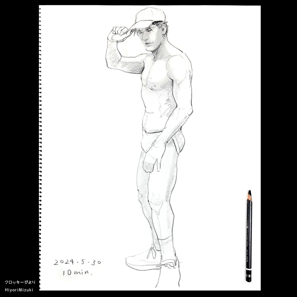 life_drawing_'s tweet photo. 5月30日、東京 雑司ヶ谷で開催されたクロッキ会、ノンキなデッサン会（@Kh870k）で描きました。

モデル ゼイさん

#10分クロッキー
#ノンキなデッサン会
#lifedrawing
#drawing
#クロッキー
#クロッキー会
#アナログ絵
#鉛筆画
#素描
#illustlation
#sketshbook
#sketches
#art https://t.co/rDbrcyMaaj