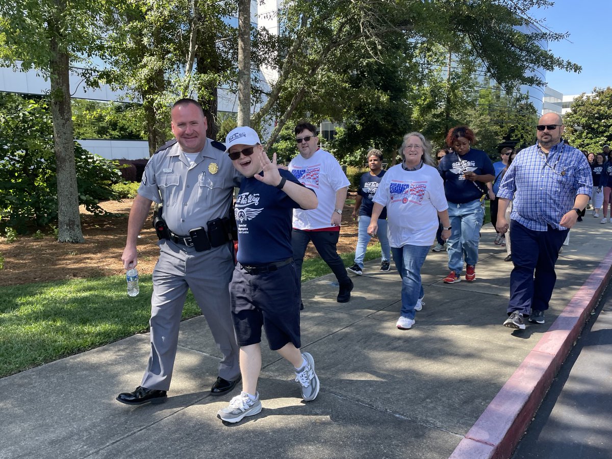 DPS employees were delighted to join Travis Luthren from Special Olympics SC for Walk this Way with Travis, a special wellness event held earlier today at DPS HQ.

Thank you so much, Travis, for leading the way!