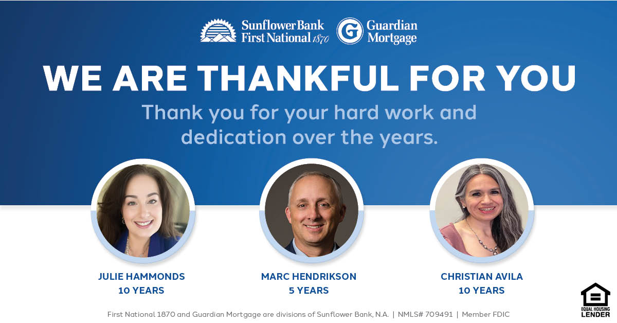 FN1870's tweet photo. We would like to take a moment to recognize these great teammates for their significant professional milestones! Today and every day, we are thankful for your contributions to Creating Possibility. https://t.co/JucygSiNwX