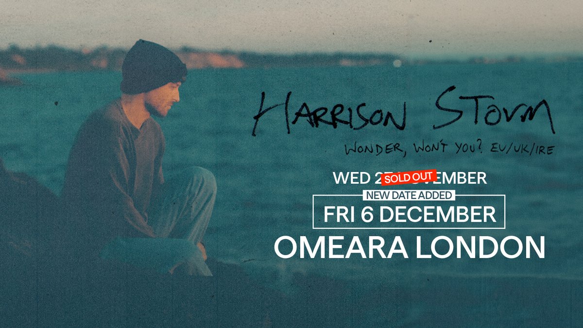 EXTRA DATE ADDED >> Due to demand singer-songwriter @HarrisonStorm will play a second show at @OmearaLondon in December 🙌 Book tickets 👉 metropolism.uk/ZcgF50QbZxE