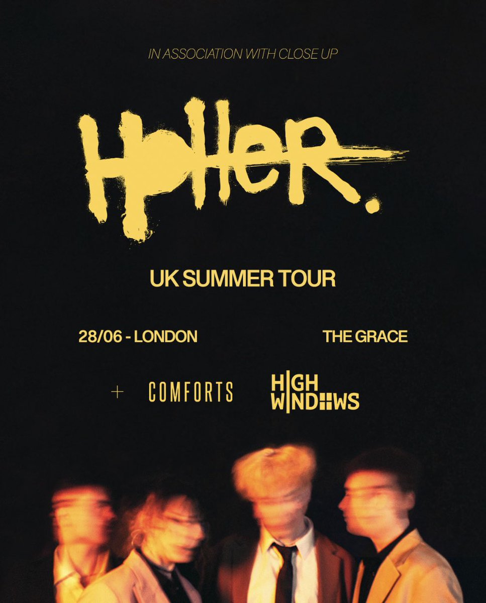 We are very excited to be supporting one of our favs <a href="/holler_band/">holler</a> at The Grace on 28th June with Comforts! Thank you to <a href="/Closeuppromo/">closeup</a> for putting on what will be an unbelievable night! See you there :))))