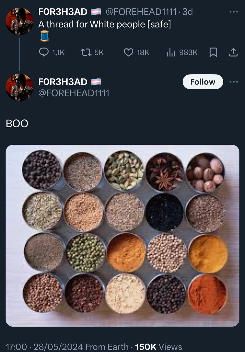 Literally their only "insult" towards white people is "you don't use spices."

Europeans literally colonized the entire planet for spices.