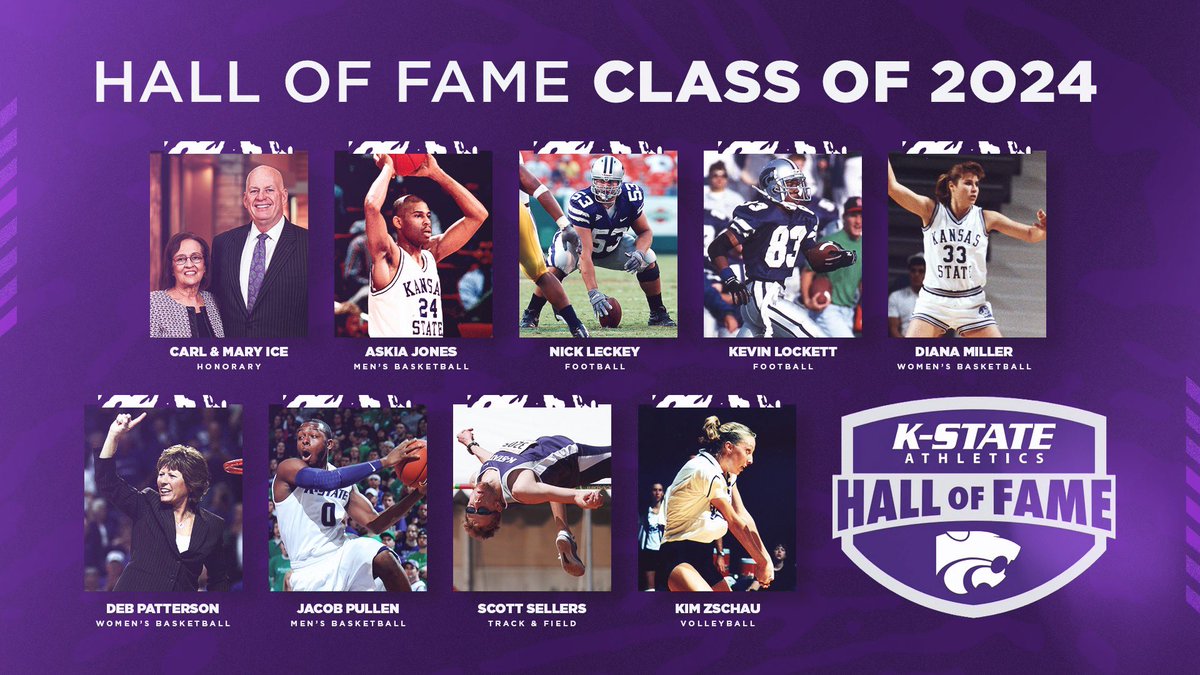 Proud to present the K-State Athletics Hall Fame Class of 2024 👏 📄 k-st.at/3wUihbD