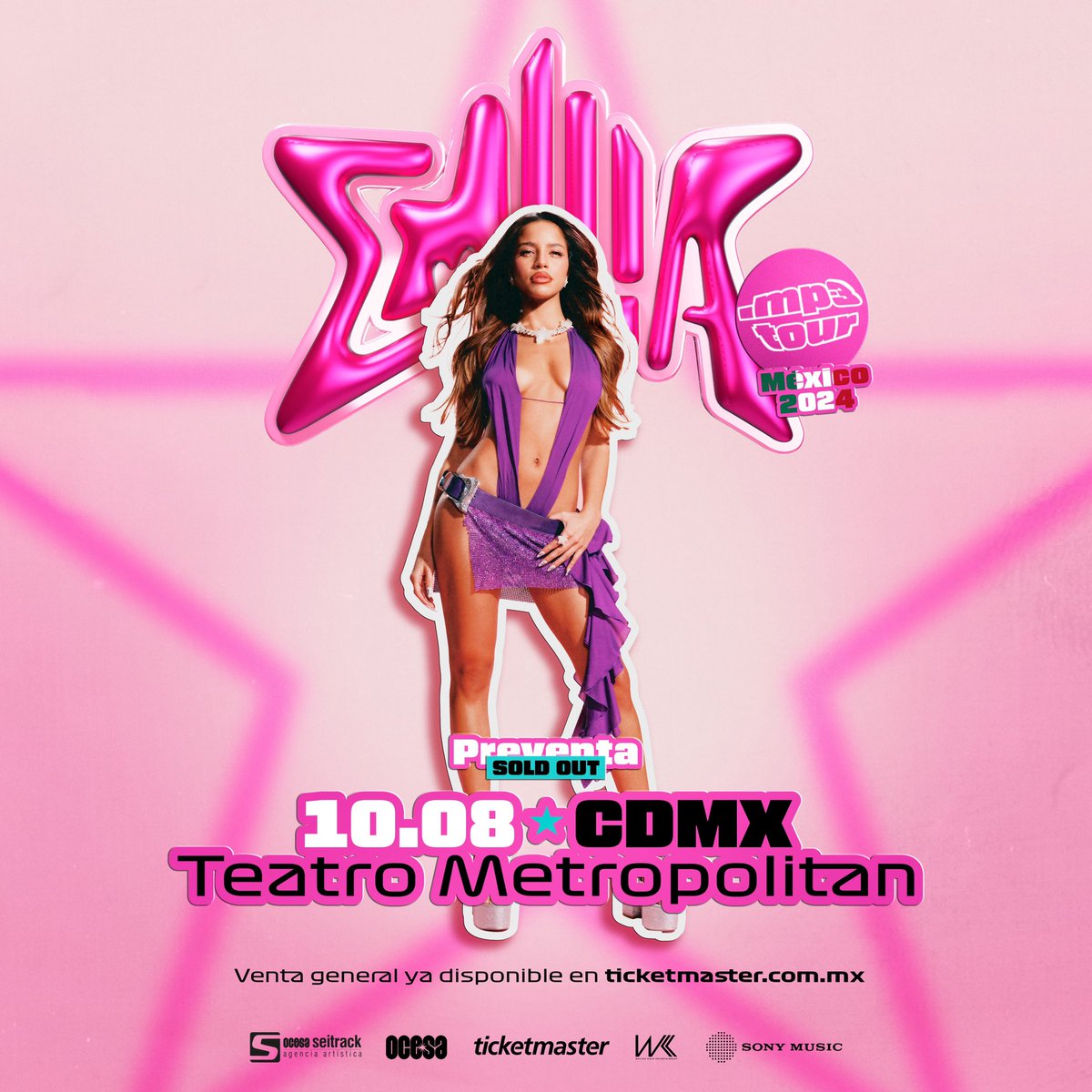 ⭐️ MexicoOoOoO ⭐️ venta general YA DISPONIBLE ! Nos vemos en Agosto con el .mp3 Tour mi gente, los amoooo 🇲🇽💞

ticketmaster.com.mx/emilia-mp3-tou…