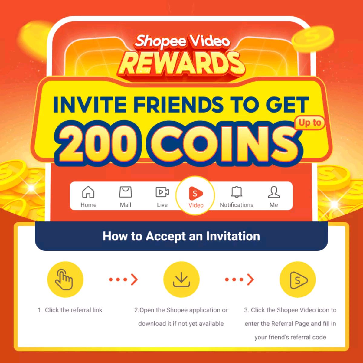 eekai11's tweet photo. UP TO 200 COINS BONUS FOR YOU
Watch Shopee Video to win Shopee Coins every day!
Enter this referral code:ZKMVB9
#ShopeeVideoRewards

Click here to accept the invitation and watch now 👇
https://t.co/p2mrgFNUSd https://t.co/a6CooT5fpw