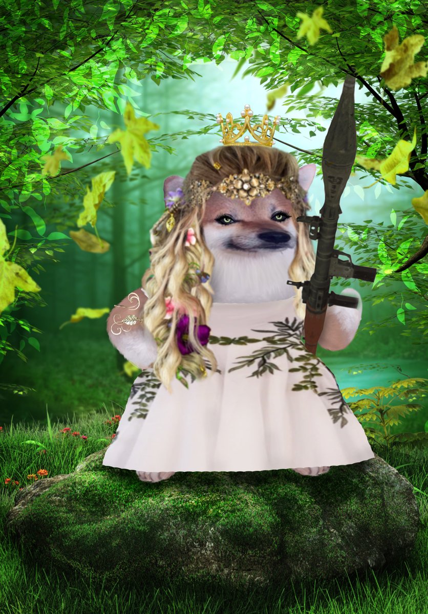 @Iris_A1119 @fellarequests Hey @Iris_A1119 here is your Bazooka Princess. Be careful if you go down to the woods today, the rustling leaves may not just be the wind! @Kama_Kamilia @tunacanschlong @goblin__soup @gardenGnomen