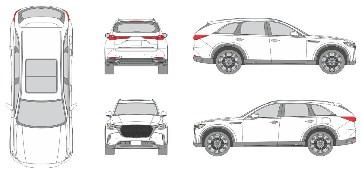 The vehicle template for Mazda CX-90 2023 has been added to our collection. #vehicletemplates #vehiclewraps vehicle-templates-unleashed.com/vehicle_templa…