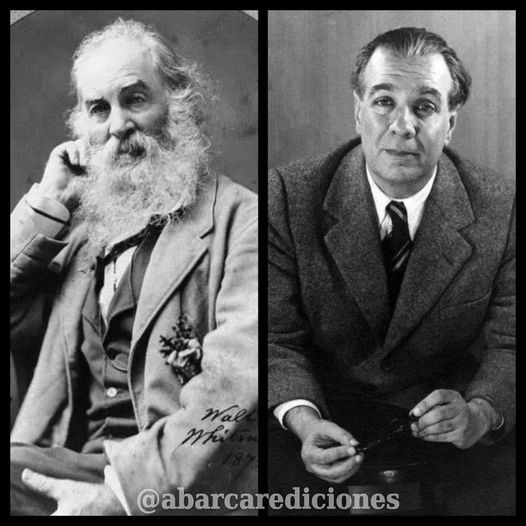 abarcaredic's tweet photo. Jorge Luis Borges escribió en el prólogo de "Hojas de hierba": “Casi no hay página en que no se confundan el Whitman de su mera biografía y el Withman que anhelaba ser y que ahora es, infinito, en la imaginación y el afecto de las generaciones humanas”. 

#WaltWithman
31/5/1819 https://t.co/D5AEd1oPif