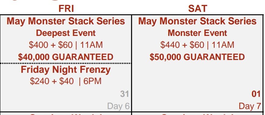 🚨 Looks like some incredible value for today's $40K Guarantee Deepest Stack! Reg open until 5:15pm!