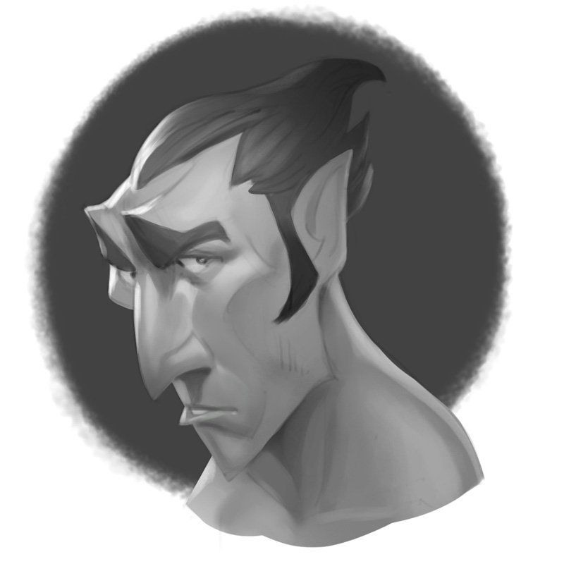 SerSpirit's tweet photo. Portrait sketch from livestream. https://t.co/xyku2PH2OG