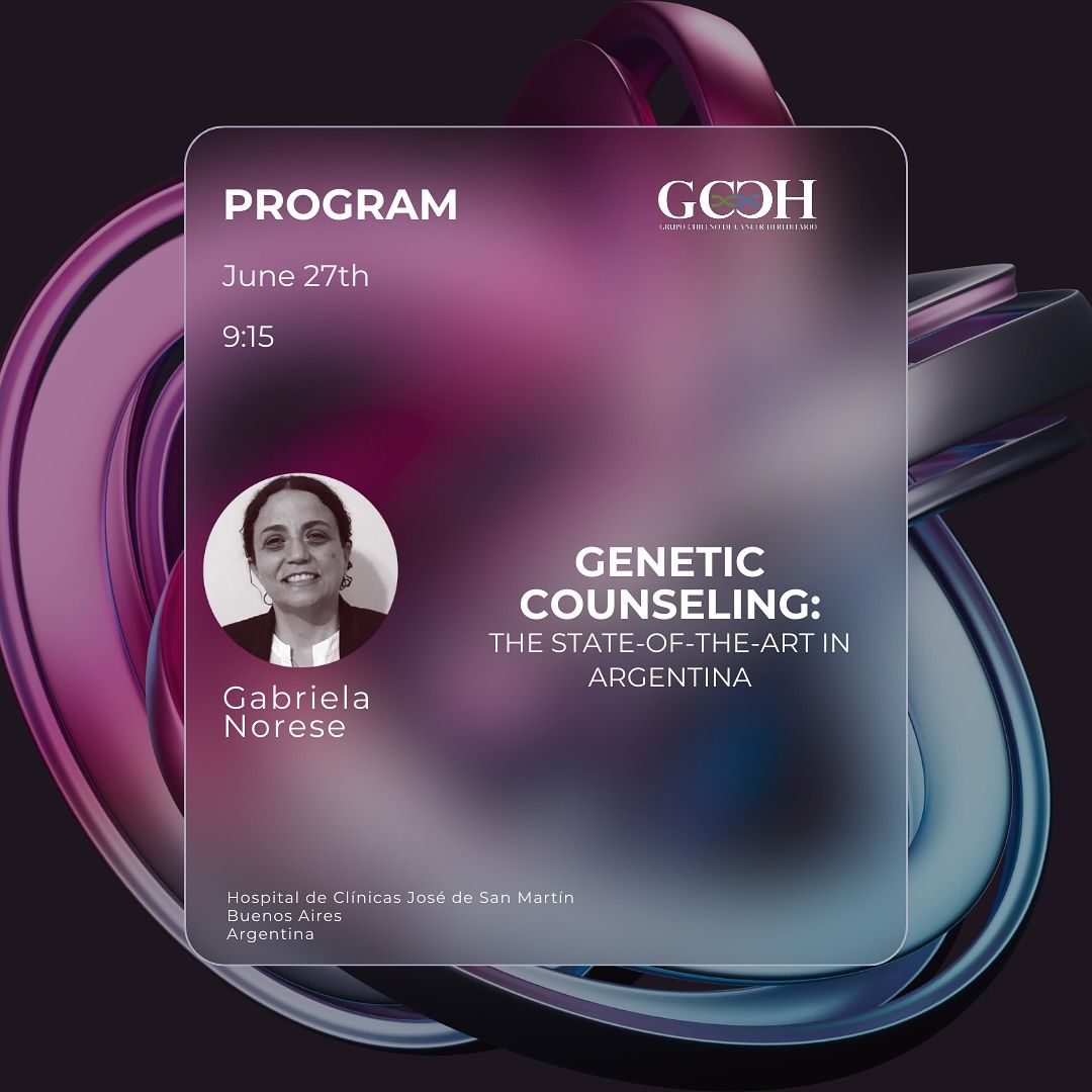 SplaGen's tweet photo. O Grupo Chileno De Câncer Hereditário  - GCCH convida para o II UPDATE IN GENETIC COUNSELING &amp; PRECISION MEDICINE que acontecerá no dia 27 de junho na Universidad del Desarrollo, Santiago e por streaming.

#Genética #CâncerHereditário #MedicinaDePrecisão #AconselhamentoGenético https://t.co/sgdawfE0l6