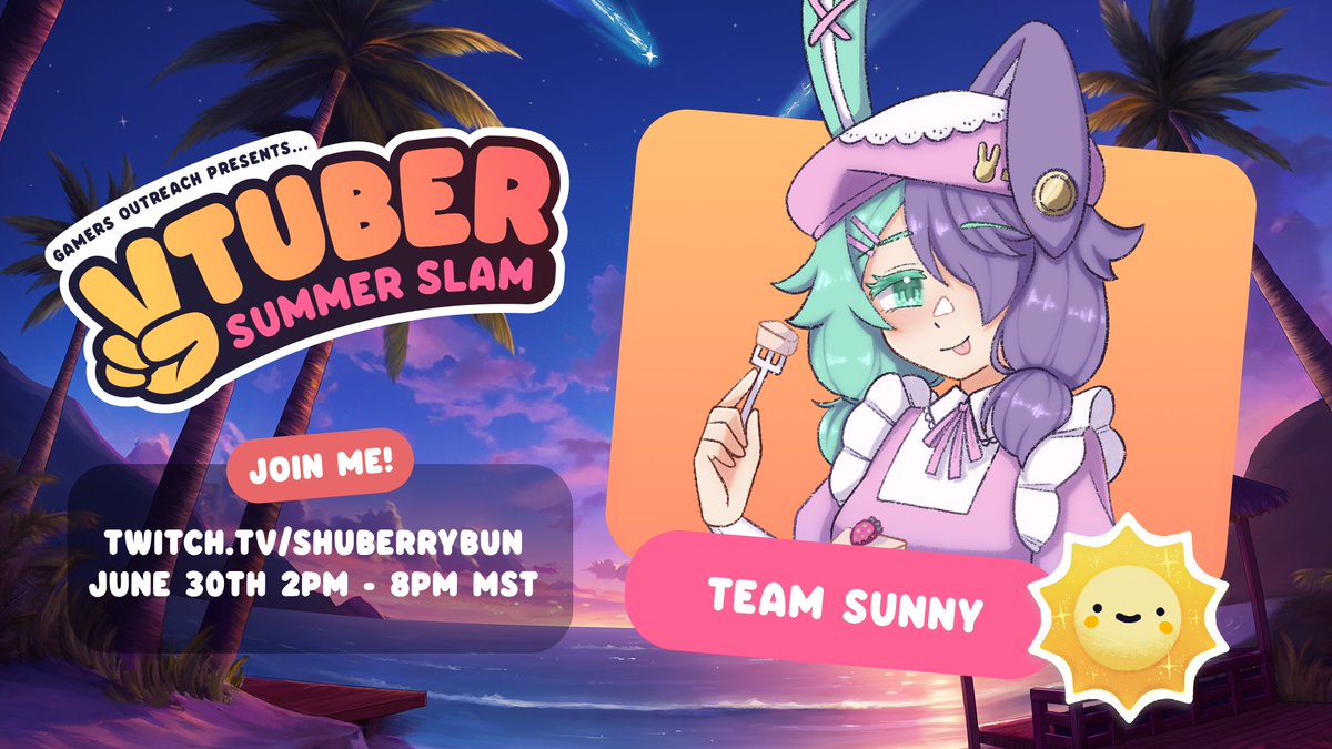 June 30th I will be taking part in a charity event for @GamersOutreach. Please save the date and show any support you can. I have a few incentives and goals for us Berrybuns. This is my first charity stream but I'm very excited! #VTuberSS2024 🍓💙🌙
Twitch.tv/shuberrybun