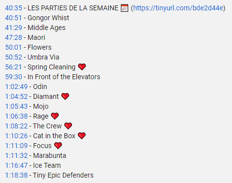 FlavienM_'s tweet photo. @gmtgames @LePasseTemps31 @AmabelHolland 🗞️ 🎲 #HebdoJ2S : le programme de l'émission, c'était ça.

#j2s https://t.co/qLceRdy6OS