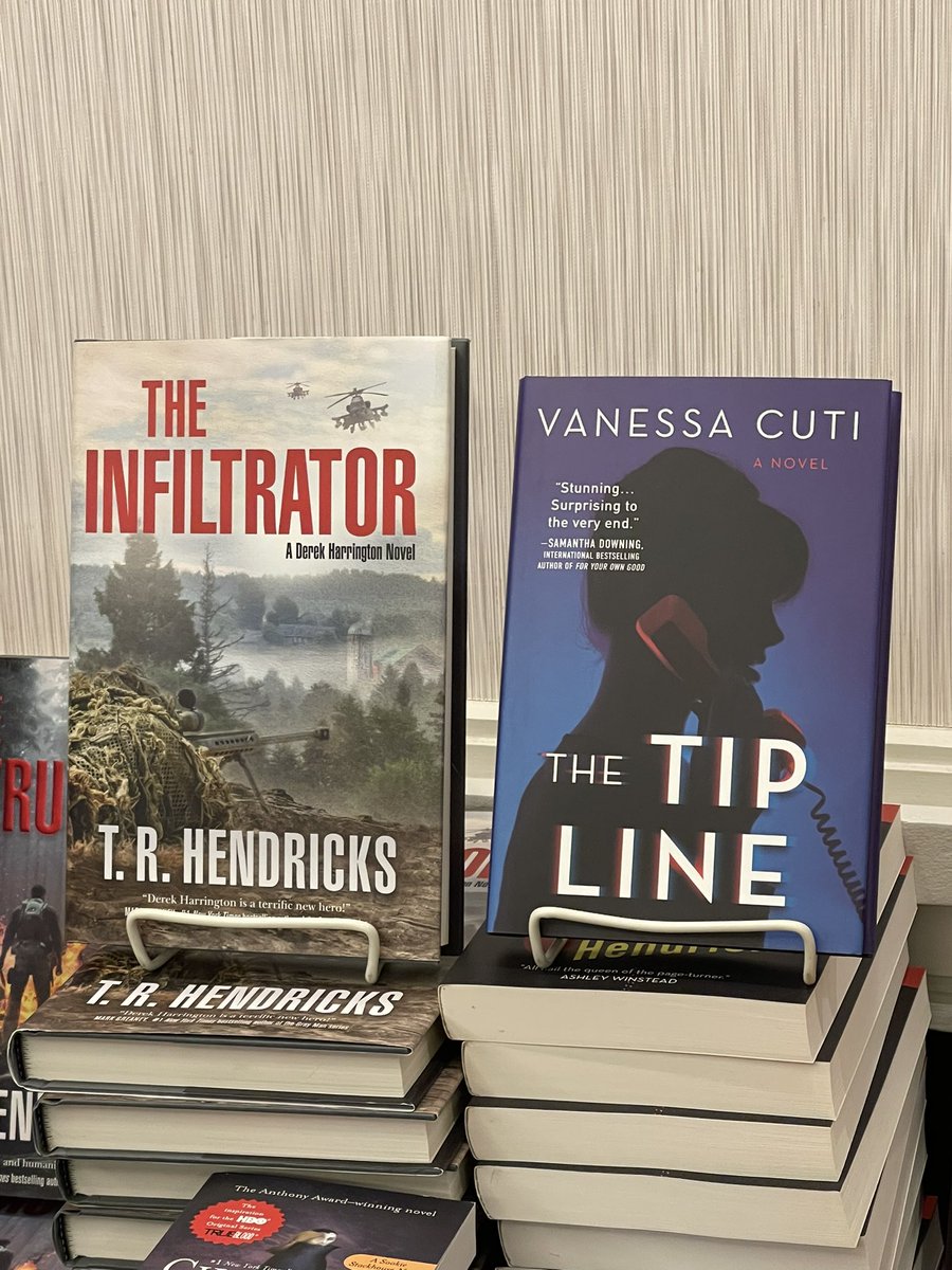 Another Author Meetup at #Thrillerfest 

THE TIP LINE
Vanessa Cuti 

THE INFILTRATOR
by T.R. Hendricks 

<a href="/thrillerwriters/">ITW Organization</a> 
<a href="/TheMysterious/">Mysterious Bookshop</a> 
#Thrillerfest #authorlife 
<a href="/TR_Hendricks/">Tim Hendricks</a> <a href="/vanessajcuti/">Vanessa Cuti</a>
