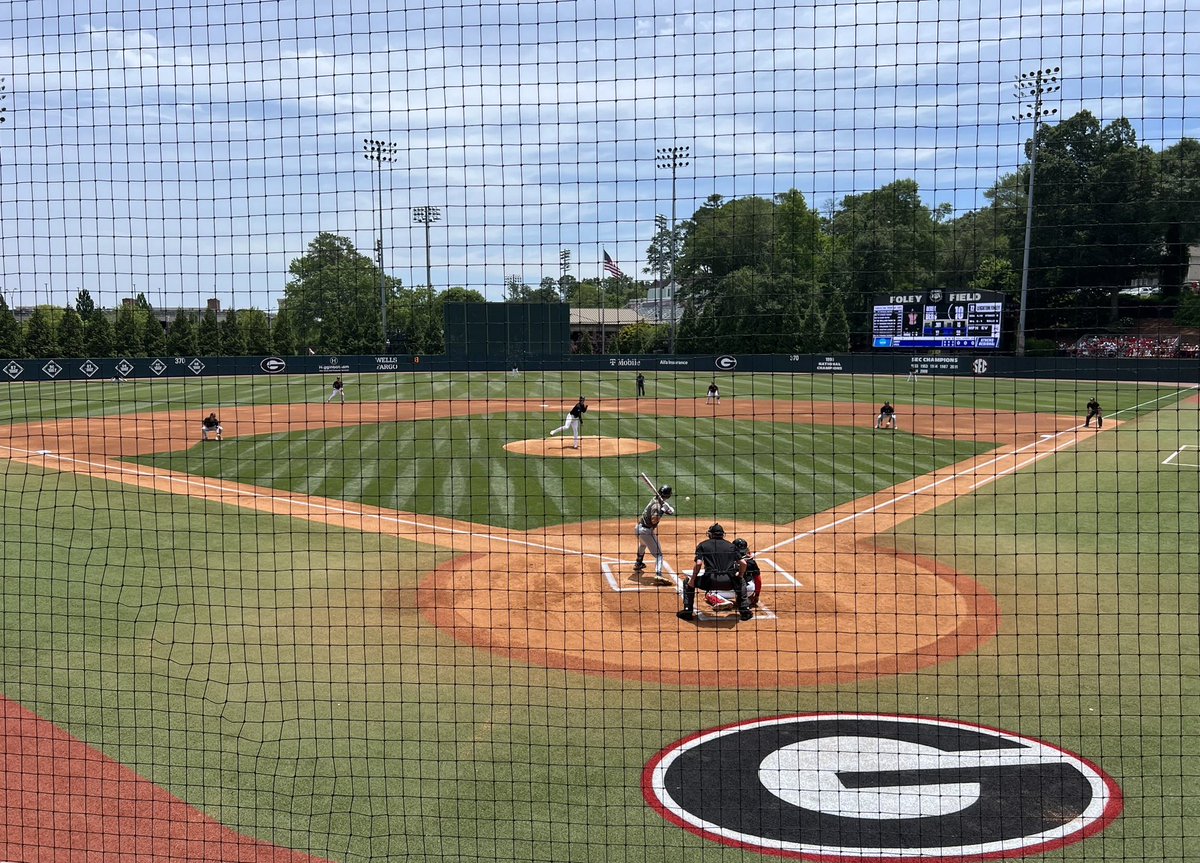 First pitch from Athens, GA as <a href="/ArmyWP_Baseball/">Army Baseball</a> takes on <a href="/BaseballUGA/">Georgia Baseball</a> in the <a href="/NCAABaseball/">NCAA Baseball</a> Regional.