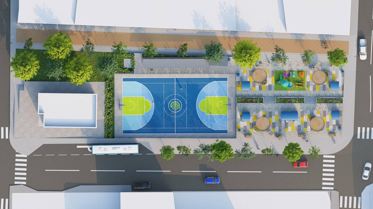 PortoviejoGAD's tweet photo. ¡Gran noticia para el sector LEA! 🏗️ Más de 13 mil personas se beneficiarán de la nueva cancha y plaza de comida que estamos construyendo. Inversión de $334,940 para espacios públicos de calidad. #ProgresoLocal https://t.co/3O6kSL1Wsa