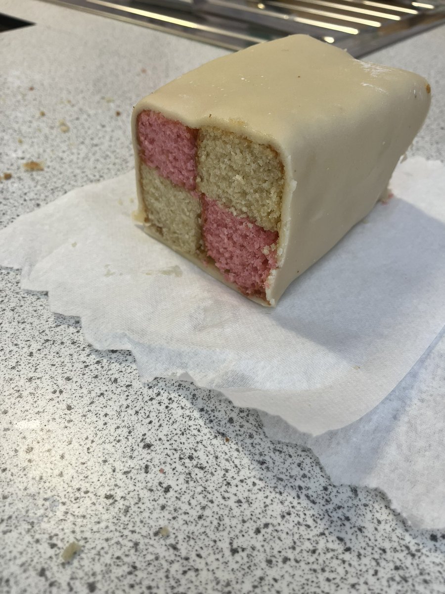 Some amazing Battenberg cakes made today by my Skills for Work - Hospitality class! Such a great effort from all learners. They were so chuffed! #proud #pupilparticipation #HE #ambition