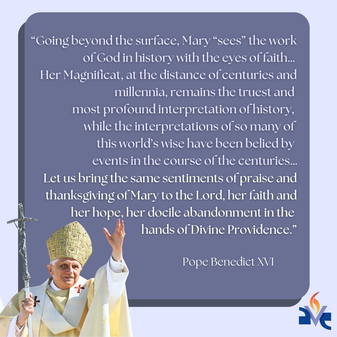 From Pope Benedict XVI's Feast of the Visitation address in 2008.
May we strive to follow the example of Mary's humility and faith!