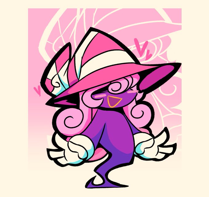 「hat pink background」 illustration images(Latest)