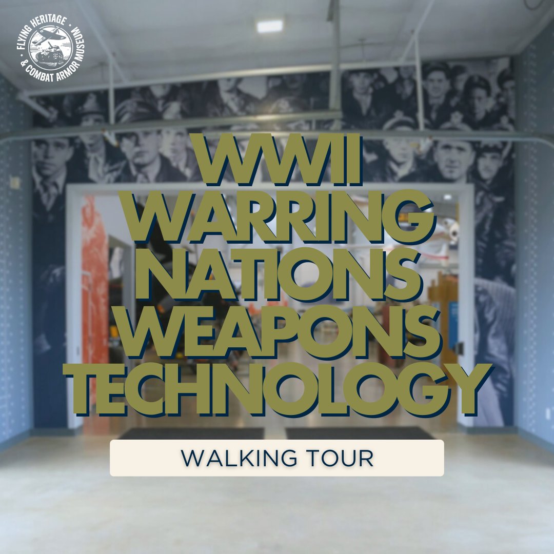 This June 1st, join us for a WWII Warring Nations Weapons Technology Walking Tour!
This tour will include information about Allied and Axis use of weapon technology, their design philosophy and production capacity.
Visit the link in our bio for tickets!