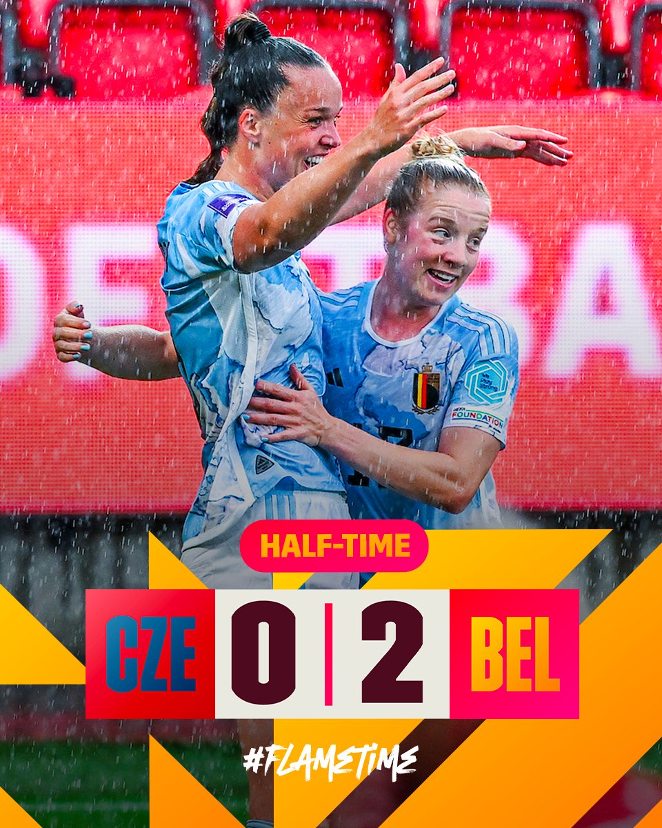 BelRedFlames's tweet image. ⏸️ Excellent first half. #CZEBEL 🇨🇿 🇧🇪