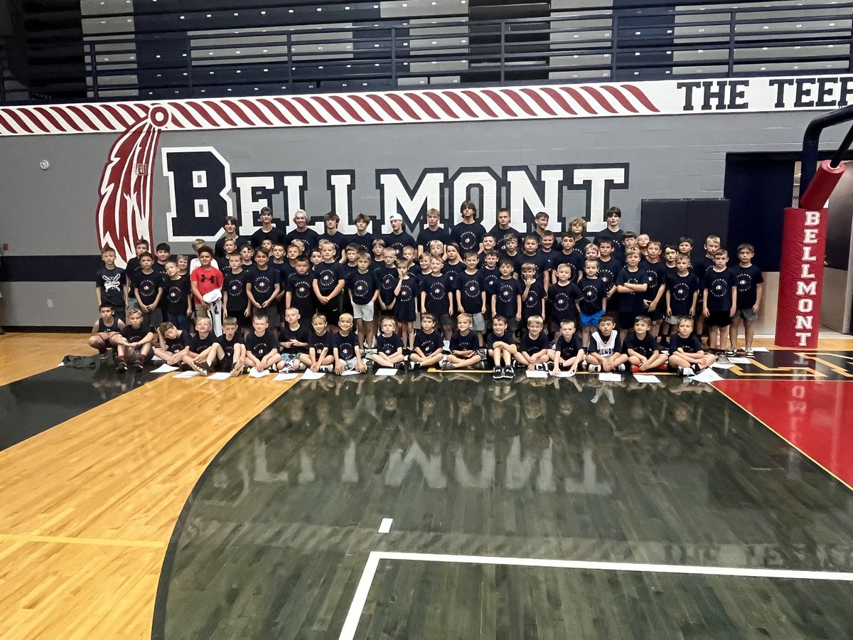 Great week of camp with our first through eighth graders! Thank you to all the campers who attended. The future is very bright for the Bellmont Basketball Program!